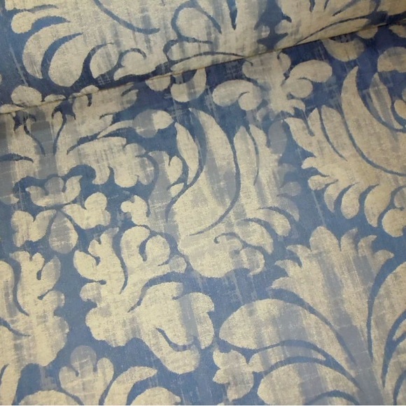 Beacon Hill Laconia Indigo Luxury Damask Fabric - Picture 1 of 12